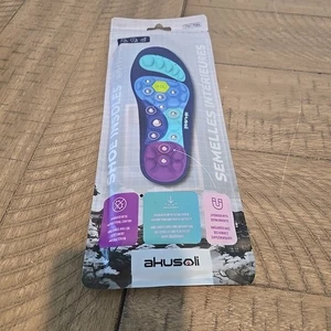AKUSOLI Magnetic Shoe Insoles. Arch Support for Plantar Fasciitis L/CL new - Picture 1 of 2