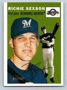 2003 Topps Heritage #320 Richie Sexson Milwaukee Brewers - NM/MT - Picture 1 of 2