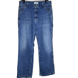 American Eagle carpenter blue mens denim size 33/32 Worker jeans - Picture 1 of 6