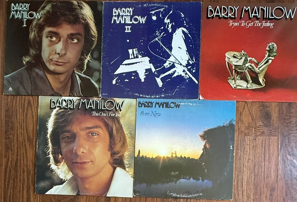 Lot of 5 Barry Manilow Vinyl LPs I II Trying to Get the Feeling This One's Even Foto 1 de 4