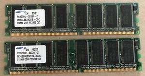 Samsung 512MB DDR PC-3200U-30331-Z M368L6423FTN Desktop RAM Memory stick - Picture 1 of 2