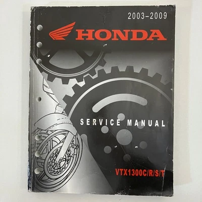 Honda Service Manual 2003-2009 VTX13000C/R/S/T 2008 Paperback Automobile Repair - Image 1 of 4