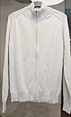 Herren Strickjacke Angelo Litrico Größe XL, hellgrau meliert - Bild 1 von 3