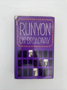 Runyon on Broadway By Damon Runyon HB/DJ  1976 - Picture 1 of 19
