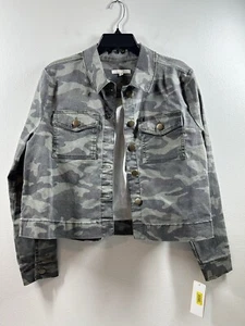 Copper Key Green Camo Semi Cropped Jacket M NWT - Picture 1 of 10