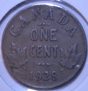 1928 Canada Small Cent Canadian 1 penny coin VERY NICE ! - Picture 1 of 2
