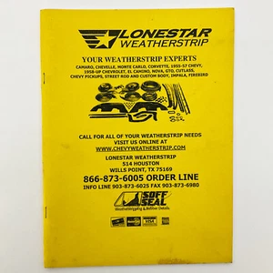Catálogo Lonestar Weatherstrip 1955-57 Chevy 1958 Chevrolet Wills Point TX - Imagen 1 de 16