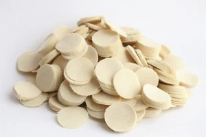 30-39 CAL/ 7/8" ROUND .015" THICK OILED SHOOTING PATCHES / QTY. 1000 / EMSS3152T - Picture 1 of 3