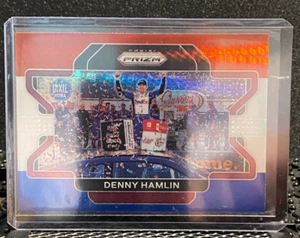 🔥 Denny Hamlin 2022 Prizm Racing HORIZONTAL Red/White/Blue Card # - 95🔥 - Picture 1 of 2