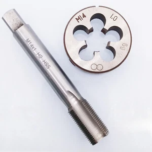 HSS M14 x 1mm Tap & M14 x 1.0mm Die Metric Thread Right Hand - Picture 1 of 4