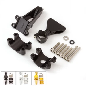 CNC Steering Damper Mount Bracket Kit For Honda CBR600 F4i 1999-2004 Black - Bild 1 von 7