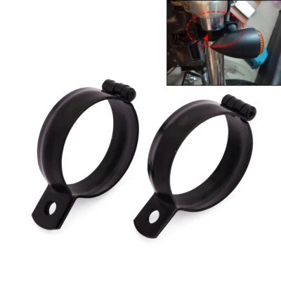 Soporte de montaje de luz de señal de giro abrazadera de montaje de horquilla delantera para motocicleta 34-60 mm Foto 1 de 4