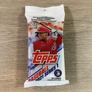 2021 Topps Series 1 Cello Pack- 40 Cards Per Pack- Factory Sealed - Picture 1 of 2