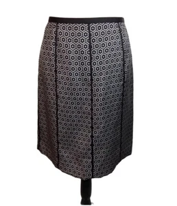 ANN TAYLOR Flowered Print Skirt Sz 6 Petite 100% Silk NWOT - Picture 1 of 5