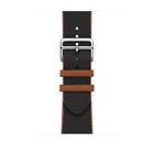 Hermes Apple Watch ST Noir Gold Twill Jump Stainless Steel 45mm band Series 9