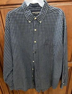 VINTAGE Abercrombie Fitch Flannel Shirt Men’s L Blue/ White /Green  Plaid - Picture 1 of 14