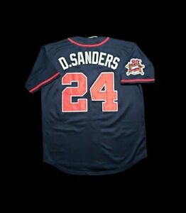 Deion Sanders Jersey Atlanta Braves Throwback Stitched NEW With Tags!