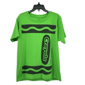 Crayola Experience Youth Screamin’ Green Crayon T-Shirt XS Crewneck Short Sleeve - Picture 1 of 7