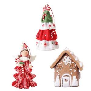 Christmas Soft Pottery Pendant Creative  Tree  New Year Holiday Party