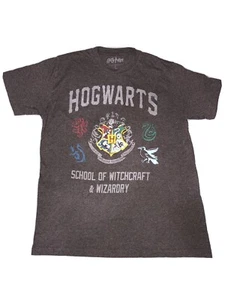 Official Harry Potter Hogwarts Crest Shirt Size Med School Witchcraft Wizard - Picture 1 of 5