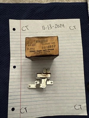 1963 Chevrolet Impala, BelAir & Biscayne Deluxe Heater Switch - NOS - 3819637 - Image 1 of 3