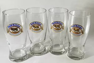 (4) Vasos de cerveza OCHSEN DORADO .25 L raros 10 onzas - Imagen 1 de 6