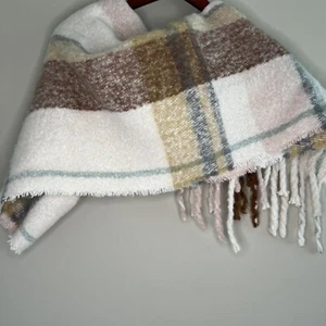 STEVE MADDEN bunte Plaid Decke Halstuch Schal—OS – Tuch - Bild 1 von 2