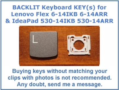 LT02 с подсветкой клавиатуры клавиши для Lenovo йога 530-14ikb 14arr flex 6-14ikb 14arr - Изображение 1 из 4