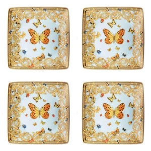 Versace Butterfly Garden Canape Dish/Plate Set of 4 - Picture 1 of 7