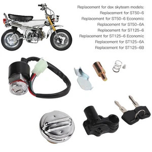 Ignition Switch Gas Cover Kit Helmet Lock 2‑Key For Dax Skyteam 50 125 *✧ - Picture 1 of 24