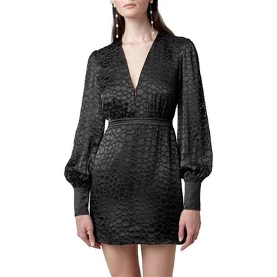 ALEXIS Cordelia Black Silk Burnout Long Sleeve Mini Dress – Size S - Image 1 of 4