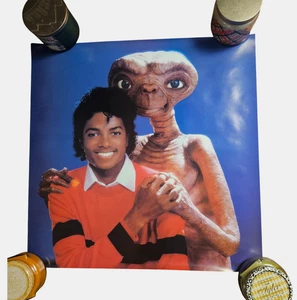 Michael Jackson E.T. Espositore poster promozionale extra terrestre 22x22 vintage anni 80 - Foto 1 di 5