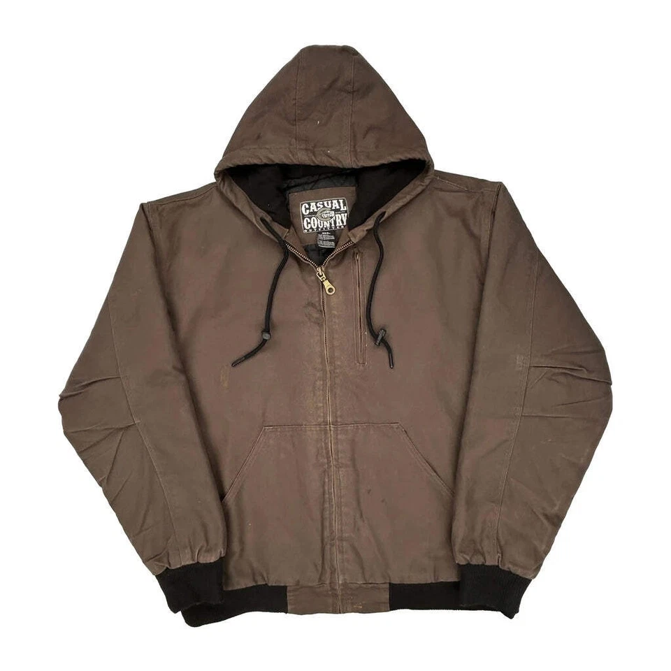 Chaqueta informal County - XL algodón marrón Foto 1 de 4