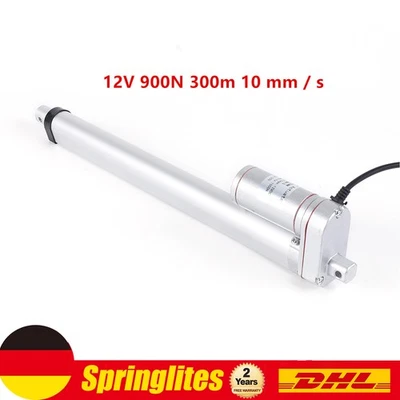 900N 12V 300mm Elektrischer Linearantrieb Hubmotor Toröffner Linearaktuator DHL - Bild 1 von 4