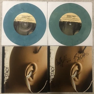 Gwen Stacy A Dialogue Signed Autographed 7” Vinyl Pilots 2009 Blue & Aqua Marine - Picture 1 of 11