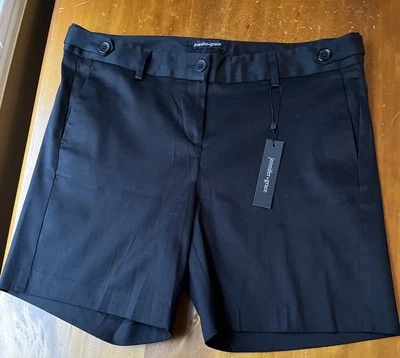 Pantalones Cortos Jennifer & Grace Negros Algodón Elastizados Tiro Medio 10 Nuevos con Etiquetas Foto 1 de 4