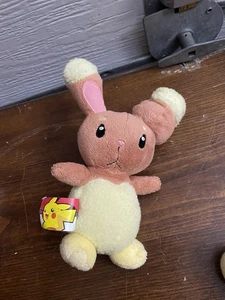 Peluche vintage Pokemon Buneary Jakks Pacific 8” Pokemon Tush Tag 2007 - Imagen 1 de 2