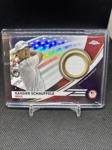 Xander Schauffele Topps Chrome Olympics Relic Card - Picture 1 of 2