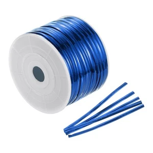 100 Yards Metallic Twist Ties for Bread Cake Candy Wedding Supplies, Blue - Picture 1 of 7