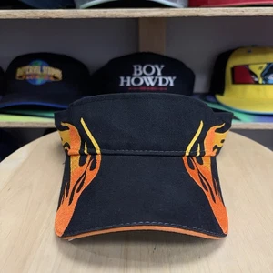 Vintage 90er / Y2K Otto Schirmmütze - schwarz - Fire Flames - Strapback - gereinigt! - Bild 1 von 6