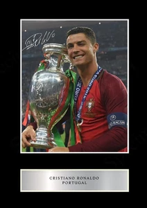 Cristiano Ronaldo Port A4 Black Frame Signed Limited Edition Memorabilia Print - Picture 1 of 2