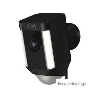 Ring Spotlight Cam Wired- Plugged-in HD Security Camera - Black - 8SH1P7-BEN0 - Picture 1 of 1
