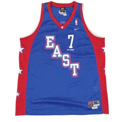 Nike NBA All Star East #7 Jermaine O’Neal Swingman Jersey Mens XL Blue Pacers  - Imagem 1 de 4
