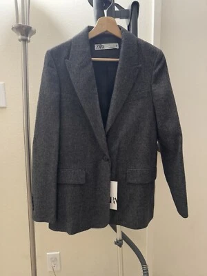 Blazer Zara, Nuevo Mezcla Lana, Talla XS  Foto 1 de 3