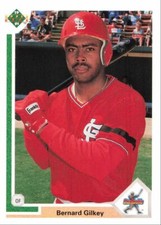 1991 Upper Deck Baseball Bernard Gilkey St. Louis Cardinals #16