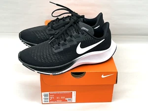 Nike Air Zoom Pegasus 37 Black White Running Sneakers BQ9647-002 Womens Size 7.5 - Picture 1 of 5