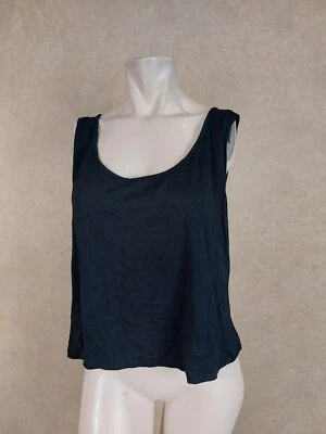 Nueva camiseta corta Kensie para mujer negra con cordones en la espalda talla XL NUEVA CON ETIQUETAS R4-1 Foto 1 de 4