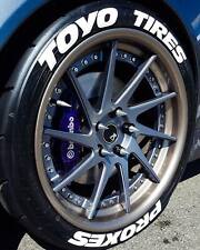 Tire Lettering stickers Toyo Tires Proxes 1,25"  15"-20''  9 decal  Kit