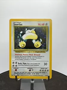 Pokemon Card Snorlax Holo Jungle Set WotC 1999 Ultra Rare 11/64 NO SYMBOL - Picture 1 of 24