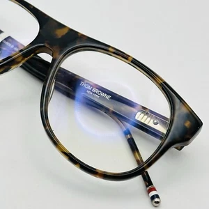 Thom Browne Eyeglasses Men Women Oval Brown Mod. TB 008 B NEW - Picture 1 of 11